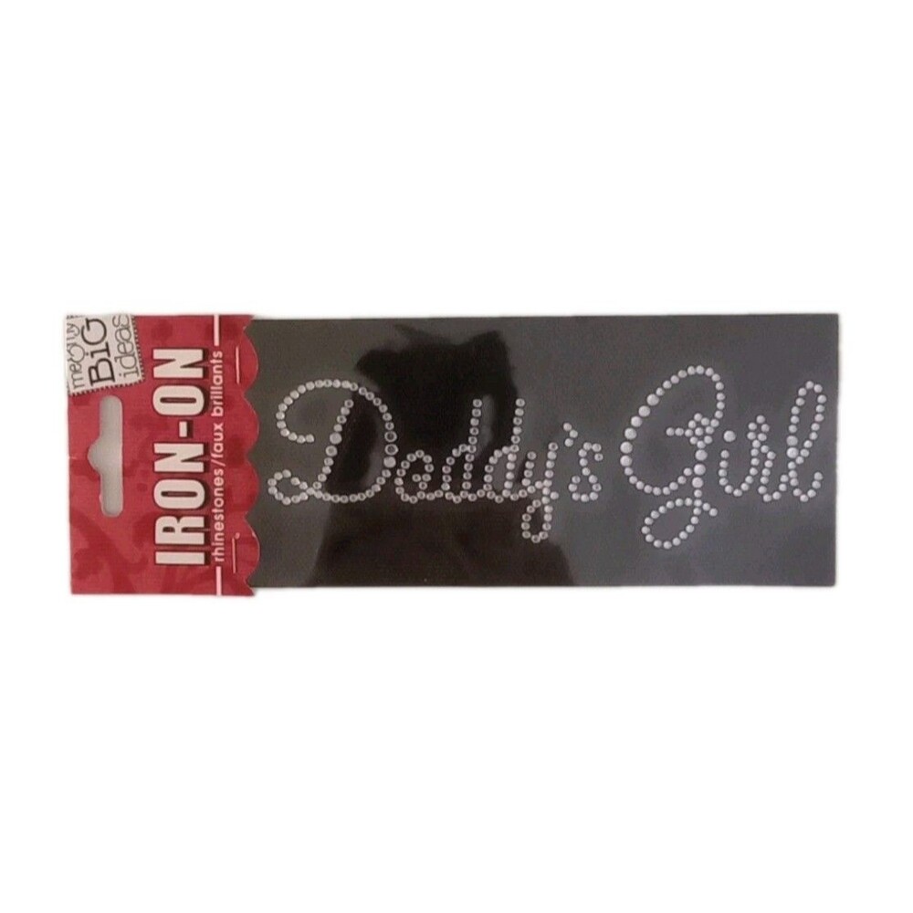 Me & My Big Ideas White Rhinestone Iron On Words "Daddy's Girl" 2007